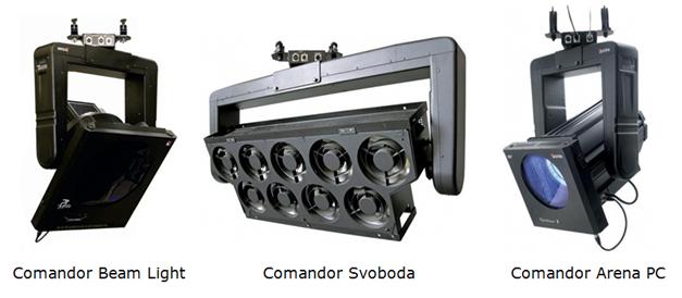 Смонтированное оборудование на сцене Малого театра - Comandor Beam Light, Comandor Svoboda, Comandor Arena PC.JPG